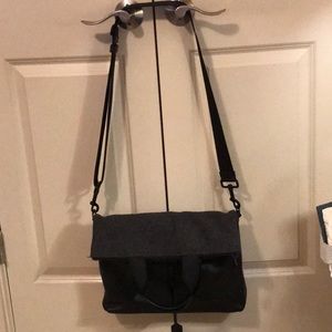 Coach fold over messenger tote